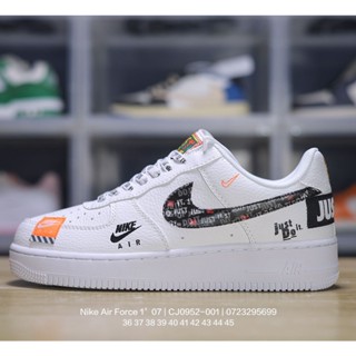 N_ike Air Force 107 "Black/White" Air Force One Classic Low-top Joker รองเท้าลําลอง รองเท้ากีฬา