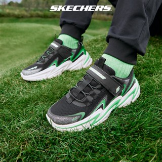 Skechers สเก็ตเชอร์ส รองเท้า เด็กผู้ชาย Wavetronic Shoes - 403605L-BKLM