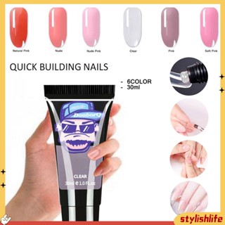 {stylishlife} 30g UV Nail Builder Gel Finger Extension Polygel Long Soak Off Primer