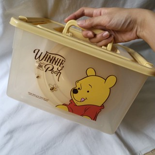 Winnie the Pooh cutlery set ชุดจานชาม ช้อนส้อม สำหรับพกพา Picnic set