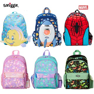 กระเป๋านักเรียนนิวซีแลนด์ smiggle กระเป๋าเป้สะพายหลังขนาดกลางสำหรับนักเรียนประถมอนุบาล1-2ขวบ