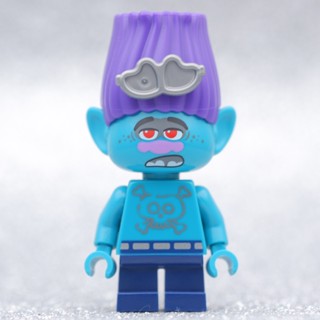 LEGO Trolls World Tour Branch Silver Sunglasses Tattoo