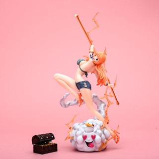 Figure [รุ่นคุณภาพสูง] One Piece Nami ตกแต่งโมเดลเรโซแนนซ์ป๊อปแม็กซ์ทำมือรอบวันเกิดอนิเมะ