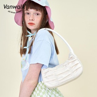 ☸۞VANWALK [ของขวัญคริสต์มาส] ไดอารี่ริมทะเลฤดูร้อนย้อนยุคพับบัตเตอร์สก็อตรักแร้กระเป๋ากุ๊ย