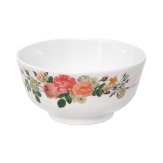 ชามเมลามีนทรงกลม อาโดนิส FLOWER WARE รุ่น B823-4.5 ขนาด 4.5 นิ้ว สีขาว - ชมพู