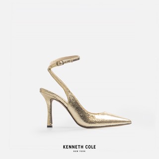 KENNETH COLE รองเท้าส้นสูงผู้หญิง รุ่น ROMI CHAIN ANKLE STRAP สีทอง ( HEL - KL22RCA71-710 )