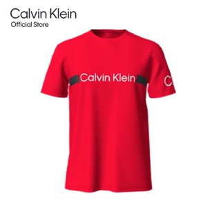 CALVIN KLEIN เสื้อยืดผู้ชาย ทรง Regular รุ่น 40IC861 XA9 - สีแดง