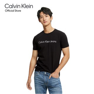 Calvin Klein เสื้อยืดผู้ชาย ทรง Slim รุ่น J320931 BEH - สีดำ