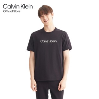 CALVIN KLEIN เสื้อยืดผู้ชายทรง Relaxed  รุ่น 4MS3K104 001 - สีดำ