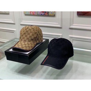 [sports] New_gucci หมวกเบสบอลหนัง ผ้าแคนวาส สําหรับผู้ชาย ผู้หญิง H004