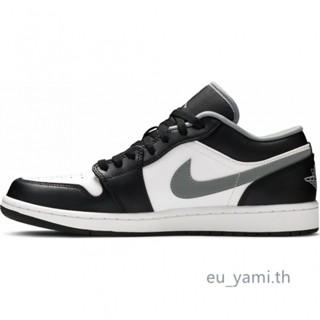 ของแท้ 100%  Nike Air Jordan 1 Low Black White Medium Grey