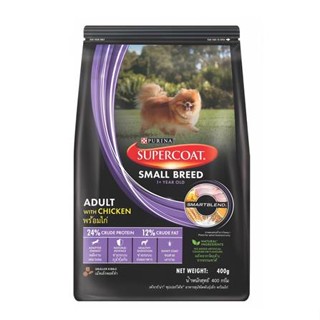 อาหารสุนัข SUPERCOAT ADULT WITH CHICKEN 400 ก.