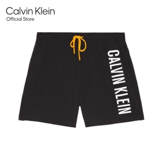 CALVIN KLEIN กางเกงว่ายน้ำผู้ชาย รุ่น KM00797 BEH - สีดำ