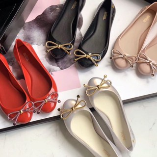 ♦⊙►รองเท้าผู้หญิง Melissa รองเท้าแตะ Melissa 2021 ใหม่ รองเท้าน้ำหอมชายหาด Love Bow รองเท้าเจลลี่บราซิล