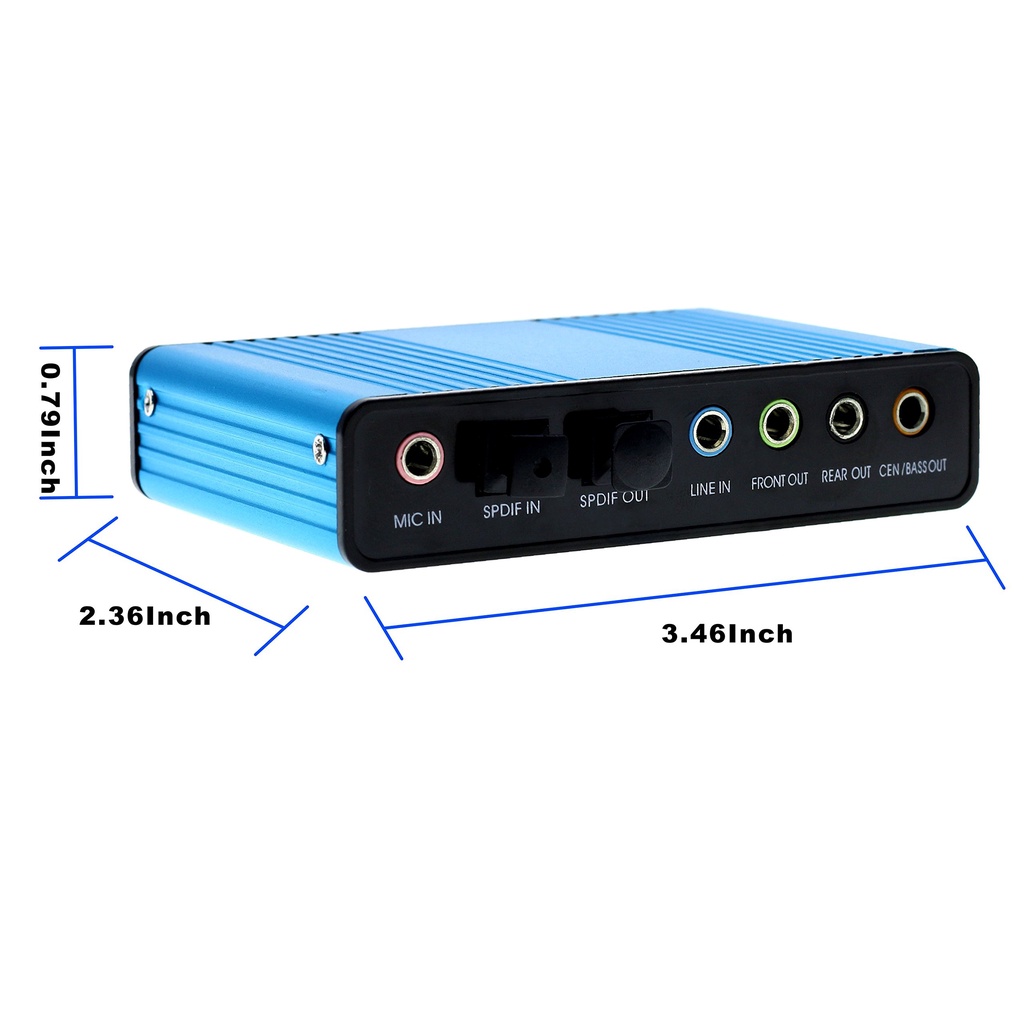USB 5.1 Channel External Optical Audio Sound Card - Usb 6 Channel 5.1 External - รูปที่ 3