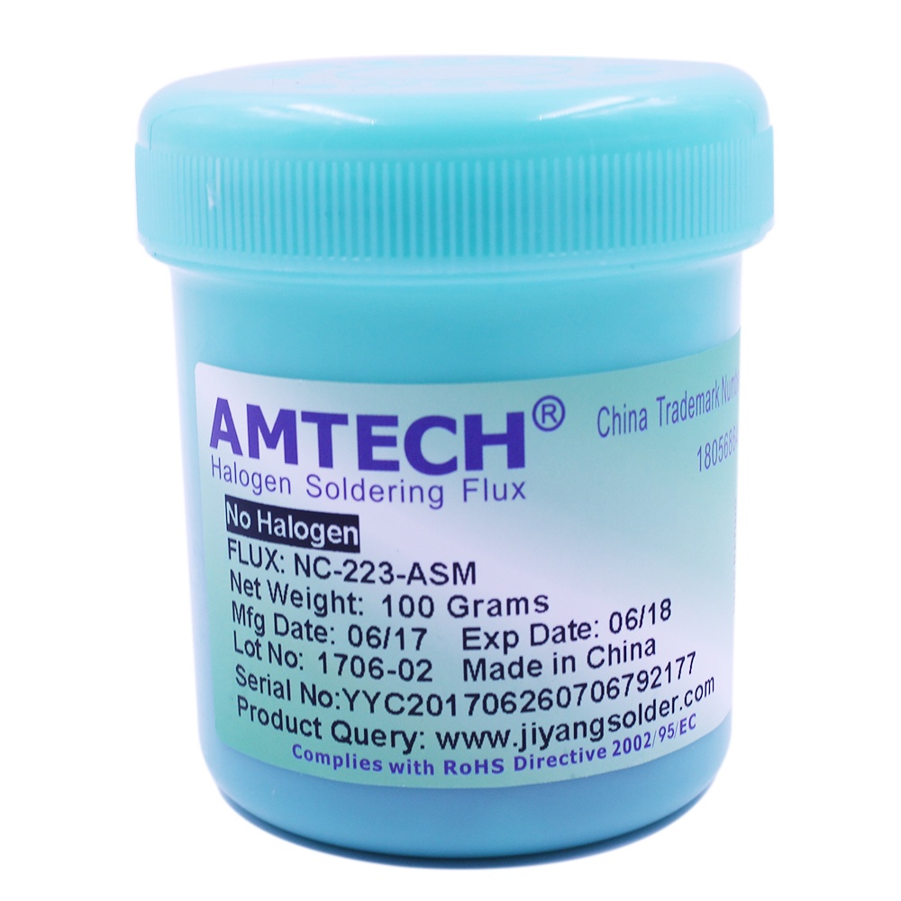 100% Original AMTECH RMA-223-UV 100g SMT / SMD BGA Soldering Solder Flux Paste For PCB Rework Reballing Welding Repair T