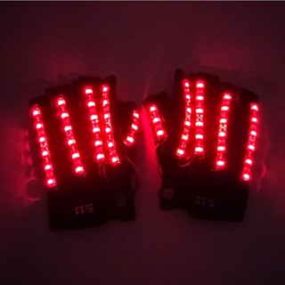 ✒₪☈ถุงมือเรืองแสง led แว่นตาเรืองแสงเกาหลีสุทธิสีแดงกระดอน di vibrato KTV สาวมืดฮิปฮอปลมอุปกรณ์ประกอบฉาก