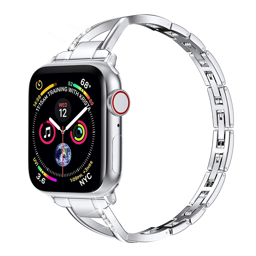 ﹊for Apple Watch Band 38mm 40mm Iwatch 6/5/4/3/1 SE Women Dressy Jewelry Stainless Steel Wristband Strap for Applewatch