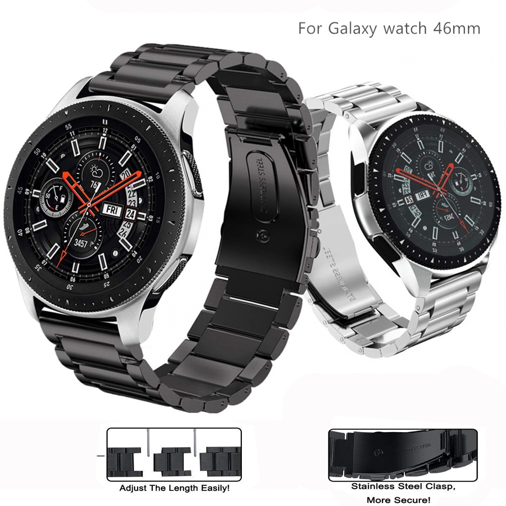 ▥Stainless Steel band for Samsung Galaxy watch 46mm strap Gear S3 Frontier band 22mm Metal bracelet
