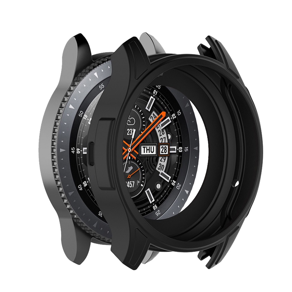 ✠✾✸Gear S3 Frontier Case For Samsung Galaxy Watch 42mm 46mm band gear S3 Silicone Protect Cover Protective shell Watch A