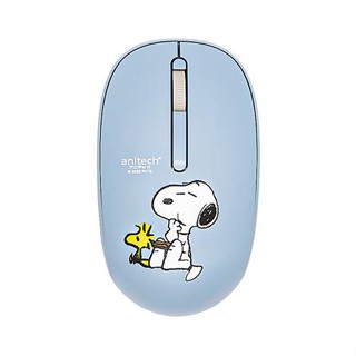 เมาส์ไร้สาย ANITECH SNOOPY SNP-W233 สีฟ้า