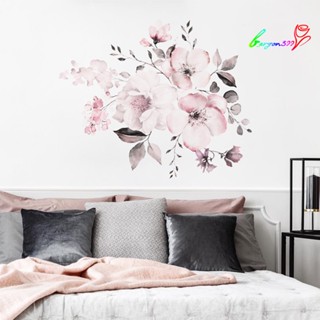 【AG】Lovely Flower Self Adhesive Mural Wall Sticker Home Living Background Decal