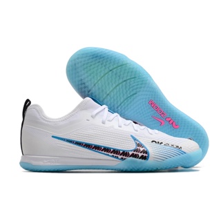 Nike Air Zoom Mercurial Vapor XV Pro IC รองเท้าฟุตบอล สีฟ้าและสีขาว Eur39-45