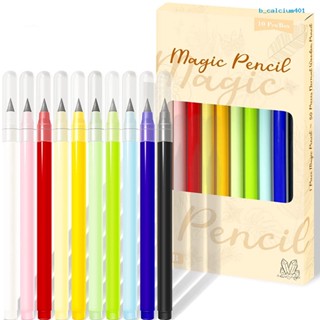 Calciwj 10Pcs/Box Inkless Pencils No Sharpening or Refills Needed Minimalistic Eco-friendly Multicolor Inkless Pencils