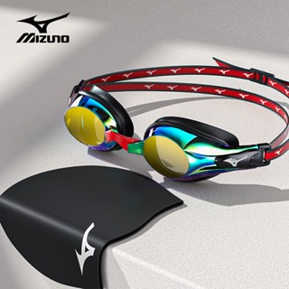 ►Mizuno แว่นตาว่ายน้ำเคลือบไฟฟ้ากรอบกลางแว่นตาว่ายน้ำเกรดมืออาชีพแว่นตาว่ายน้ำสำหรับแข่งกันน้ำกันฝ้ากันรังสีอัลตราไวโอเล