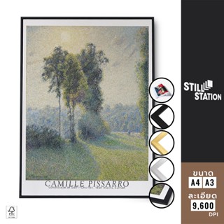 โปสเตอร์แต่งห้องสไตล์วินเทจ ภาพวาดของ Camille Pissarro สำหรับติดผนัง