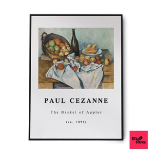 โปสเตอร์ตกแต่งผนัง ลาย Paul Cézanne สำหรับแต่งห้อง ภาพวาดศิลปะวินเทจ