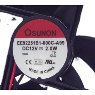 Jianzhun SUNON EE92251B1-000C-A99 พัดลมระบายความร้อน 9225 12V 2.0W 9025 9 ซม.