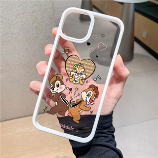 เคสโทรศัพท์มือถืออะคริลิคใส แบบแข็ง ลายกระรอกน่ารัก สําหรับ iphone 14promax 11 13 12 7Plus 8 X XS Max