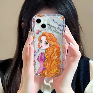 เคสโทรศัพท์มือถือ แบบใส ลายเจ้าหญิงน่ารัก สําหรับ iphone 14promax 11 13 12 7Plus 6 6s XR X XS Max