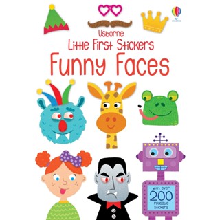 NEW! หนังสืออังกฤษ Little First Stickers Funny Faces (Little First Stickers) [Paperback]