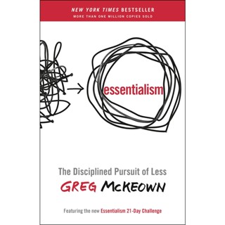 NEW! หนังสืออังกฤษ Essentialism : The Disciplined Pursuit of Less [Paperback]