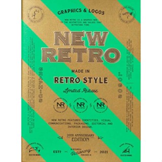 NEW! หนังสืออังกฤษ NEW RETRO: 20th Anniversary Edition : Graphics &amp; Logos in Retro Style