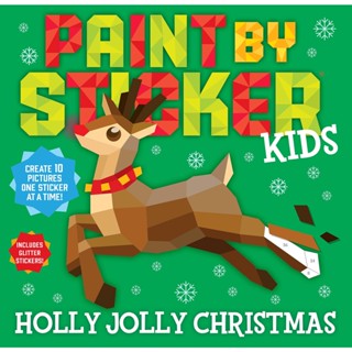 NEW! หนังสืออังกฤษ Paint by Sticker Kids: Holly Jolly Christmas (Paint by Sticker) [Paperback]