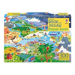 NEW! หนังสืออังกฤษ Usborne Book and Jigsaw Planet Earth (Usborne Book and Jigsaw) [Paperback]