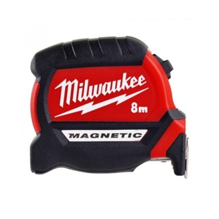 Milwaukee ตลับเมตรหัวแม่เหล็ก รุ่น COMPACT MAGNETIC 8 เมตร รุ่น 48-22-0626 แท้