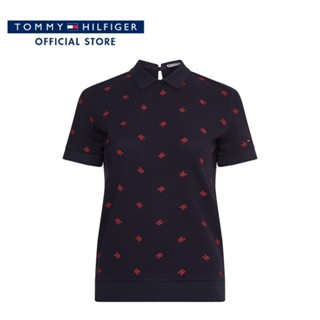 Tommy Hilfiger เสื้อโปโลผู้หญิง รุ่น WW0WW36057 DW5 - สีกรมท่า