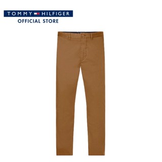 Tommy Hilfiger กางเกงขายาวผู้ชาย รุ่น MW0MW26839 GWJ - สีน้ำตาล