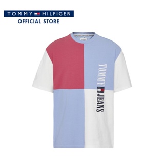 Tommy Hilfiger เสื้อยืดแขนสั้นผู้ชาย รุ่น DM0DM15786 C3R - หลากสี