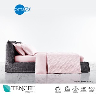 Omazz ผ้าปู 6ฟุต 1ชิ้น Collection Tencel Smooth รหัส Blossom Pink