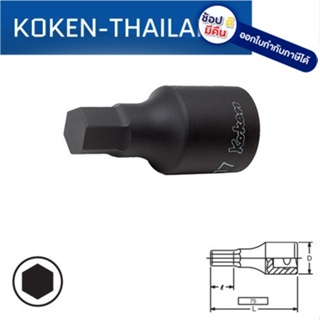 KOKEN 6012M-75-36 บ๊อกเดือยโผล่ดำ 6P-3/4"-75-36mm. ดีที่สุดในโลก MADE IN JAPAN ญี่ปุ่น ของแท้