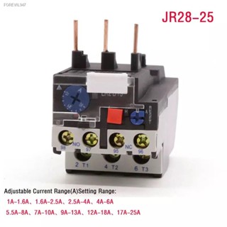 พร้อมสต็อก โอเวอร์โหลด รีเลย์ JR28-25 รีเลย์ 1.6A 2.5A 4A 6A 8A 10A 13A 18A 25A  Overload Current สำหรับ แมกเนติก CJX2