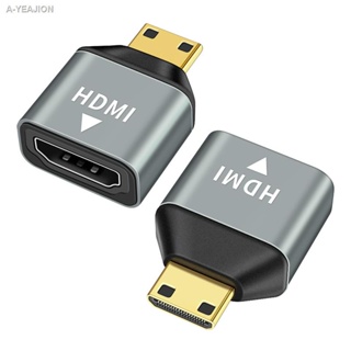 มินิ MiniHDMI เป็น HDMI หัวหญิง HD สาย 1.4 ตัวแปลงโปรเจคเตอร์โน๊ตบุ๊คกล้อง SLR คอมพิวเตอร์กราฟิกทีวีอะแดปเตอร์แสดงผล PS4