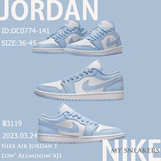 Nike Air Jordan 1 Low" Aluminum"AJ1 DC0774-141 authentic casual shoes sneakers running shoes