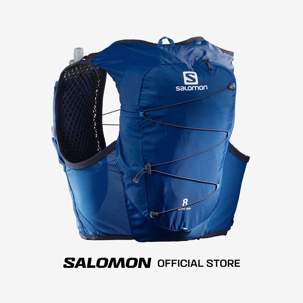 SALOMON ACTIVE SKIN 8 SET สี NAUTICAL BLUE กระเป๋าใส่น้ำ สำหรับวิ่งเทรล ความจุ 8 ลิตร UNISEX