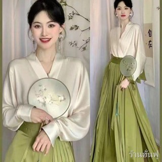 เสื้อผ้าแบบดั้งเดิมของจีน👗Hanfu ผู้หญิง Wei Jinfeng ฤดูร้อนบางชุดโบราณชุดเอวสิบสองเทพเจ้าดอกไม้ชุดสไตล์จีน